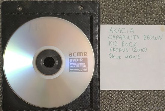 DVD MP3 AKACIA, CAPABILITY BROWN, KID ROCK, KROKUS (2010), Steve HOWE - 1 DVD