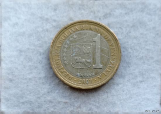 Werty71 Венесуэла 1 боливар 2007 Биметалл