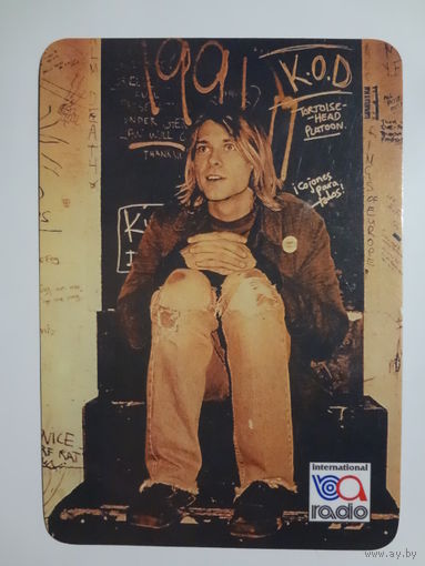 Календарик 1998 г. Курт Кобейн.