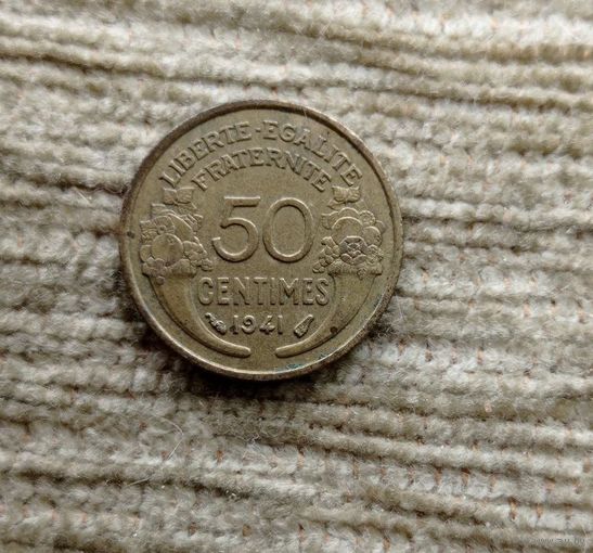 Werty71 Франция 50 сантимов 1941 Морлон