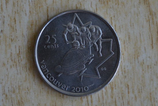Канада 25 центов 2008