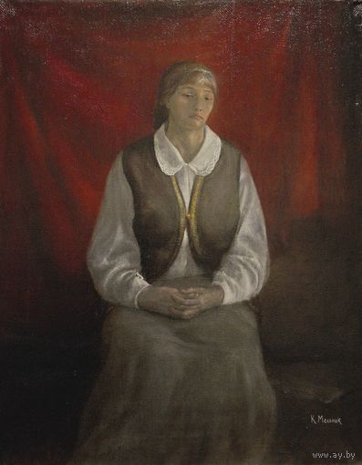 Картина "Портрет молодой женщины". -Мельник К. В.