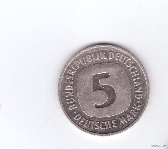 5 марок 1990 D Германия. Возможен обмен