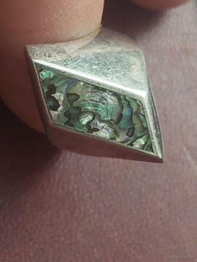 Кольцо серебро