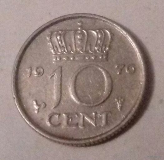 10 центов, Нидерланды 1976 г.
