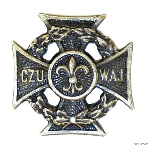 ПНР Знак – минитатюрка с приветствием харцеров "Czuwaj"
