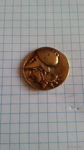 Монетовидный жетон "Древняя Греция".