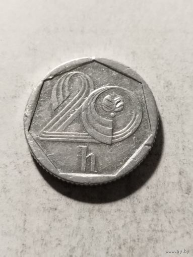 Чехия 20 геллер 1993