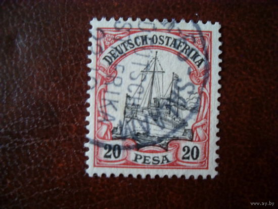 1901 Ostafrika ОстАфрика Mi.16 (Mi:18 euro) германские колонии (Kaiseryacht-Императорская яхта) корабль