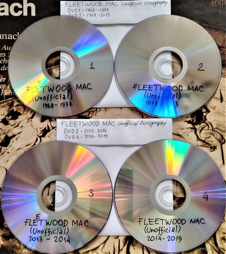 DVD MP3 - FLEETWOOD MAC  неофициальная дискография (1968 - 2019) (Folk rock, Blues rock, Classic rock, Soft Rock) - 4 DVD