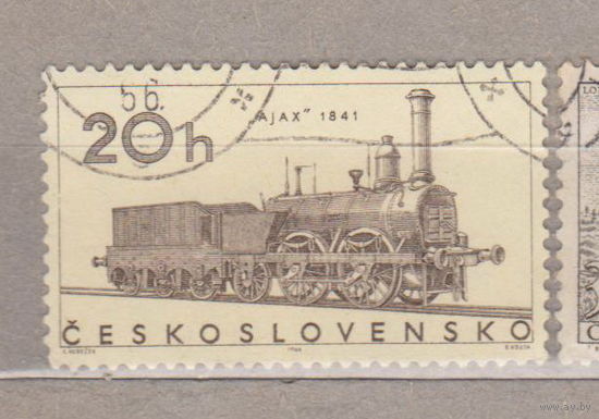 Железная дорога Поезда Локомотивы  Чехословакия 1966 год  лот 1033