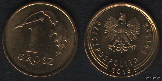 Польша y923 1 грош 2018 год (mw) (_alb2