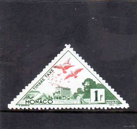 Монако.Ми-Р40 . Почтовые голуби. Серия: Транспортные средства.1954.