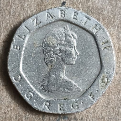 Великобритания 20 пенсов, 1982 г.,  KM# 931