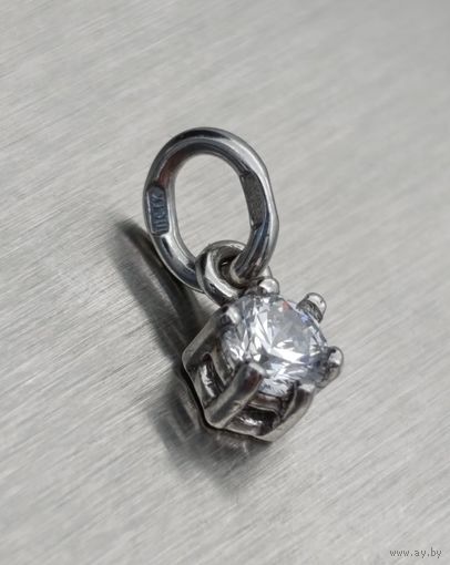 Серебрянная подвеска Капля Росы. Серебро 925 пробы.