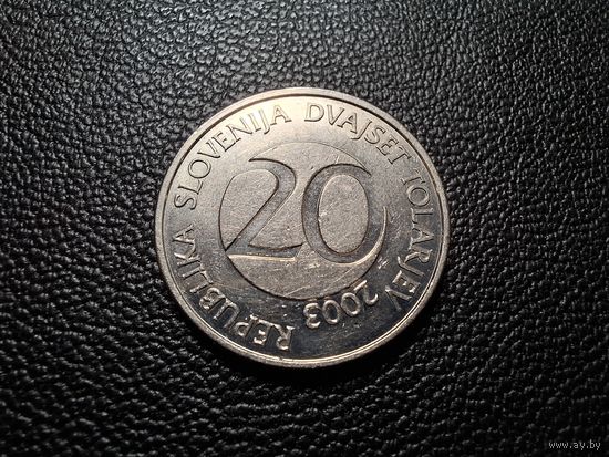 Словения 20 толаров 2003