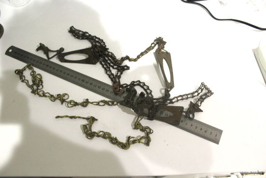 ЦЕПЬ для керосиновой люстры ,периода РИ,стиль МОДЕРН