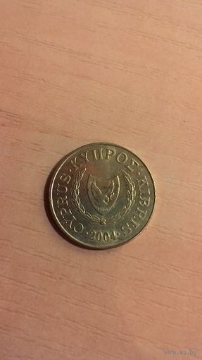 Кипр, 5 центов 2004.