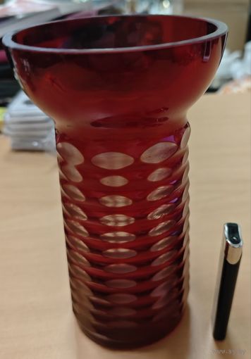 Ваза. Рубиновое стекло. СССР. Без нюансов