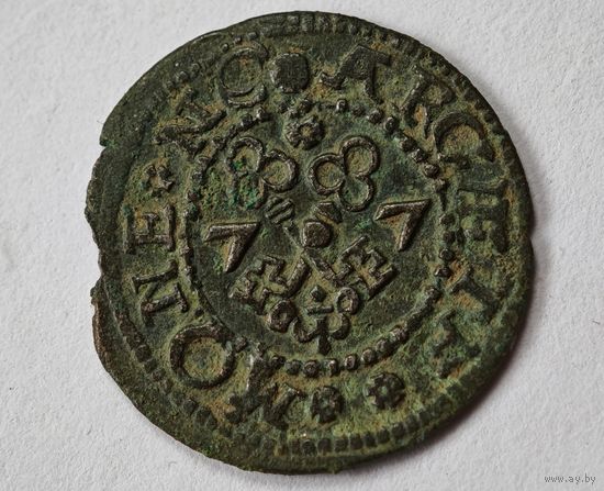 1577 год свободный город Рига шиллинг