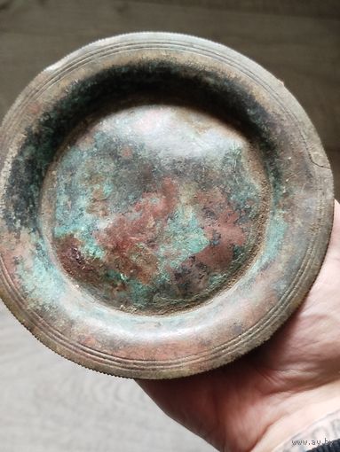 Старинное блюдце(пепельница)царских времён,клейма,с рубля