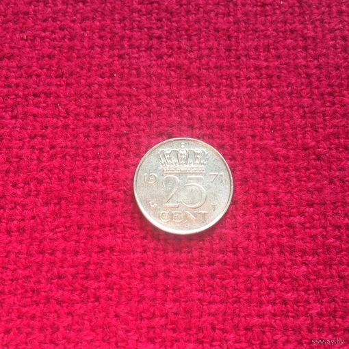 Нидерланды 25 центов 1971 г.