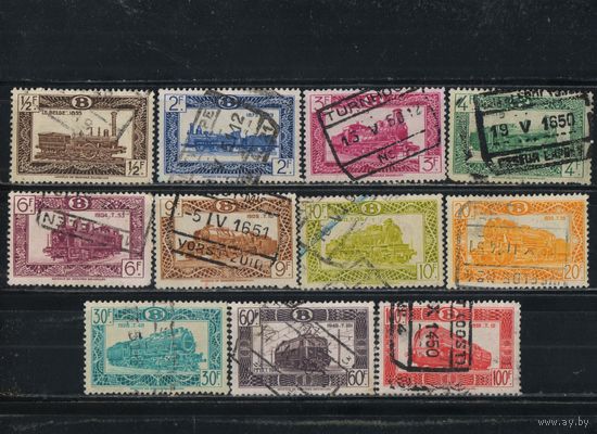 Бельгия Железнодорожные посылочные 1949 Локомотивы #278,280-2,284,287-8,290-1,294-5