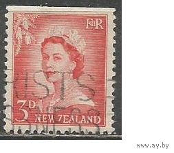 Новая Зеландия. Королева Елизавета II. 1955г. Mi#357y.