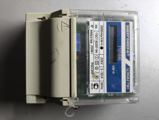 Счётчик однофазный многотарифный электроэнергии Энергомера ЦЭ6827М1.