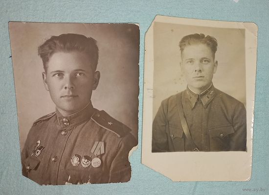 2 фото МАЙОРА РККА ВИНТОВИКИ .ЛЕНИНА И КР ЗНАМЕНИ А(39)(2)