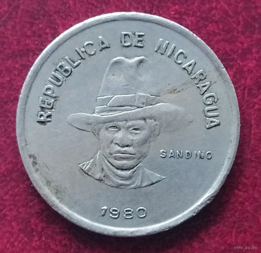 Никарагуа 50 сентаво, 1980
