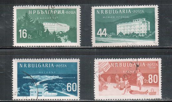 Болгария-1958, (Мих.1048-1051) , гаш. , Курорты (полная серия)