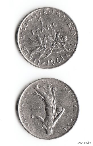 1 франк Франция 1961 год