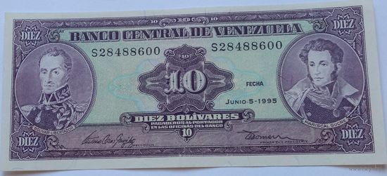 Венесуэла 10 Боливар 1995 XF 743