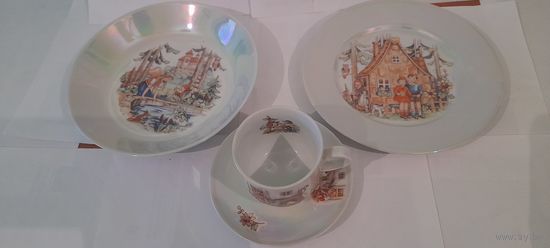 ФАРФОРОВАЯ ДЕТСКАЯ ПОСУДА С РИСУНКАМИ ГЕРМАНИЯ