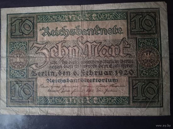 Германия. 10 Марок 1920 год.