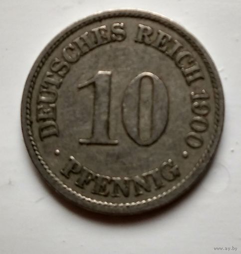 Германия 10 пфеннигов, 1900 A - Берлин 2-1-29