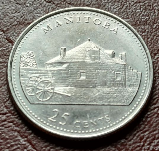 Канада 25 центов, 1992 Манитоба     ( 1-7-5 )