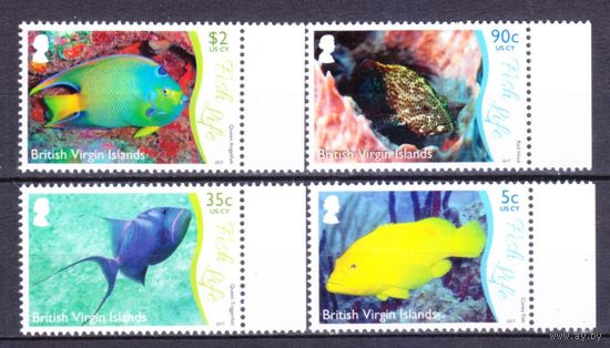2017 Британские Виргинские острова 1280,1282-1284 Морская фауна 5,90 евро