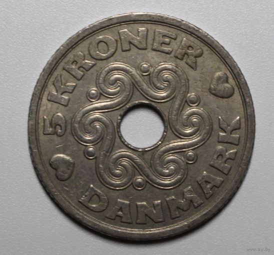 Дания, 5 крон, 1990 год