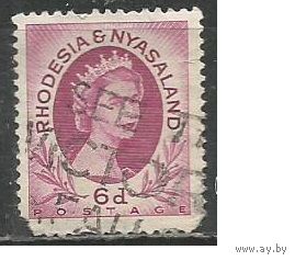 Родезия и Ньясаленд. Королева Елизавета II. 1954г. Mi#8.