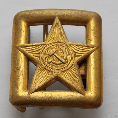 Пряга от генеральского ремня М40 (остатки позолоты)