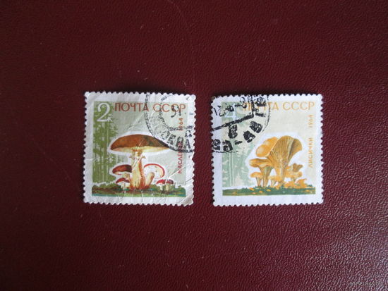 Грибы.СССР.2 марки.1964г.