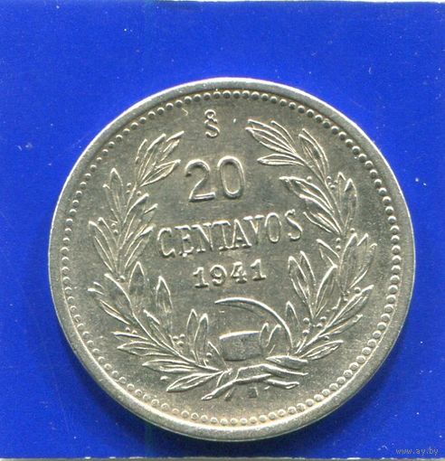 Чили 20 сентаво 1941