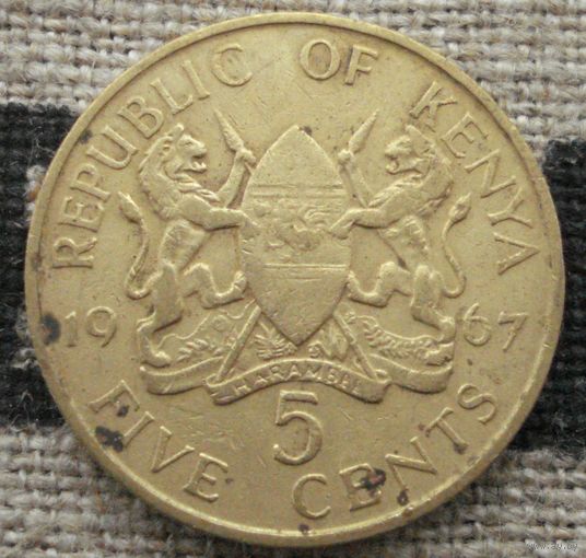 5 центов 1967 Кения