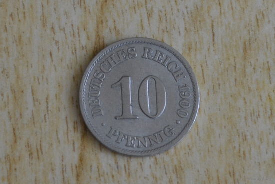 Германия 10 пфеннигов 1900