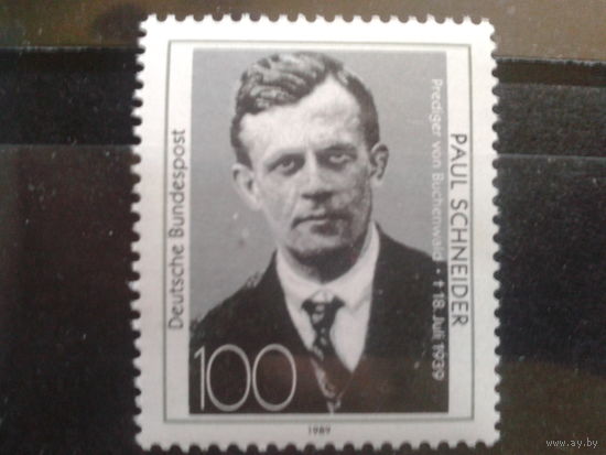 ФРГ 1989 проповедник **Михель-1,5 евро