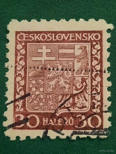 Чехословакия 1929. Герб. Стандарт