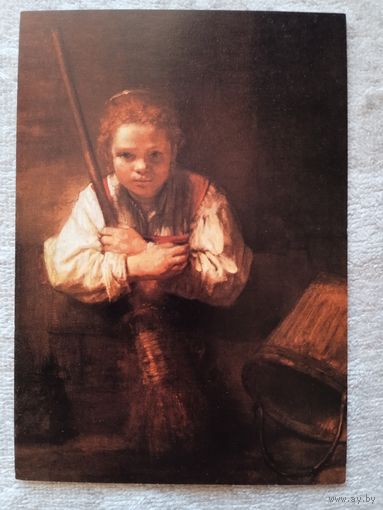 Дети. Рембрандт. Девочка с метлой. Издание Англии