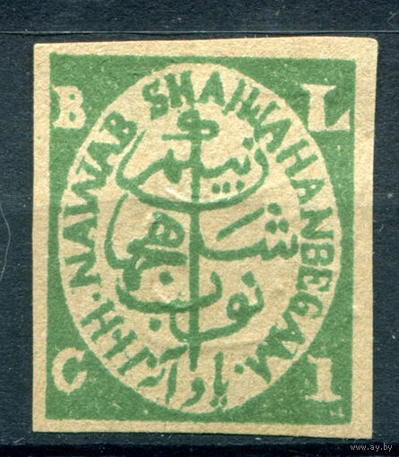 Индийские штаты - Бхопал - 1886/90г. - 1/4 А - 1 марка - чистая, без клея [Mi 13]. #4-W1-127-B-1